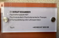 Schild Praxis Birgit Krammer